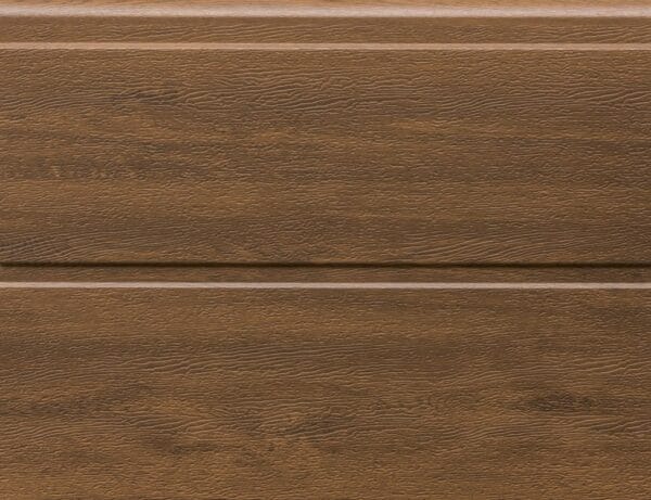 Ecotor garázskapu panel Dió, szélesbordás, faerezetes felület