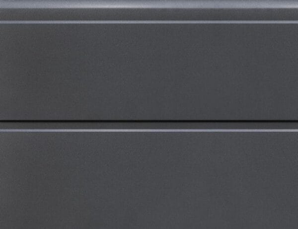 Ecotor garázskapu panel Antracit, szélesbordás, sandgrain felület