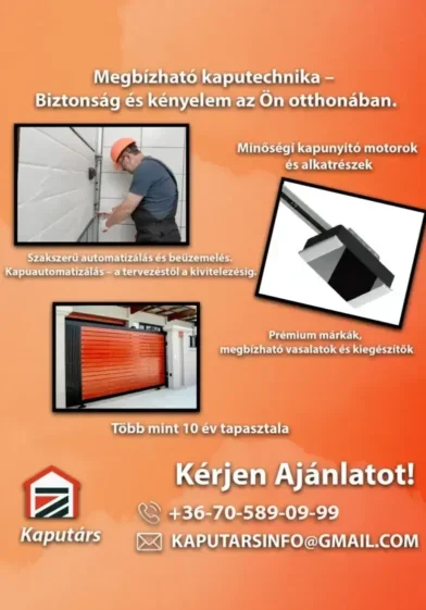 kaputechnika telepítése